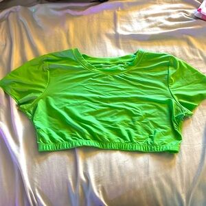 Neon Green Smoothiez Aerie Crop Top